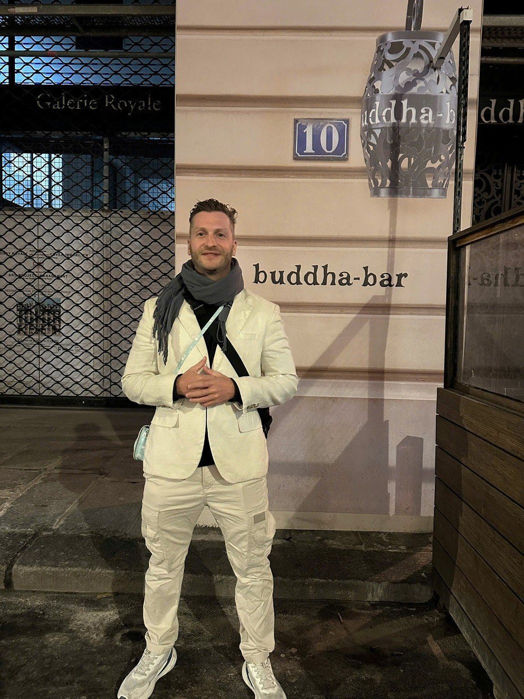 Determind outside Buddha-Bar Paris
